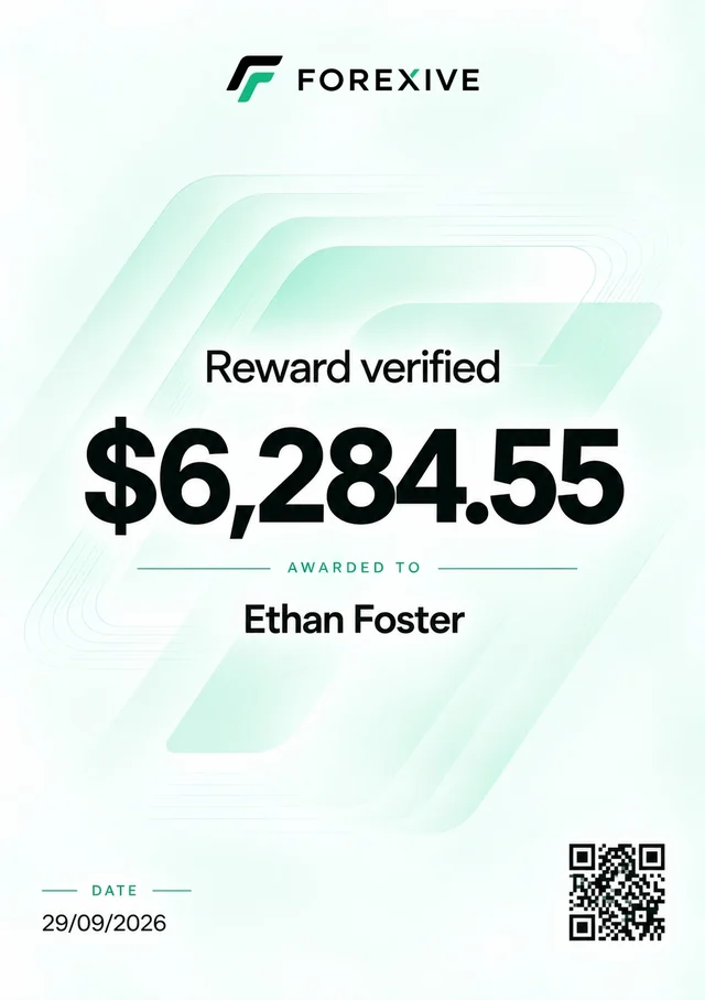 Reward $6,284.55 — Proudly presented to Ethan Foster, September 29, 2026