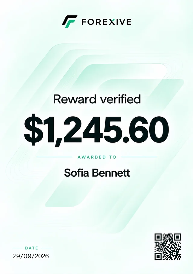 Reward $1,245.60 — Proudly presented to Sofia Bennett, September 29, 2026